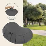 Buckwheat-Filled Zafu Meditation Cushion – Stone Color