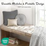 Ivory 20"x20" Azza Chenille Floor Pillow