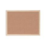 Cork Bulletin Board with Light Birch Frame