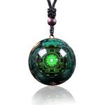 Malachite Orgonite Pendant for Abundance and Healing
