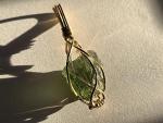 Moldavite Crystal Necklace for Manifestation and Healing