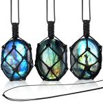 Labradorite Pendant Necklace for Wealth and Healing