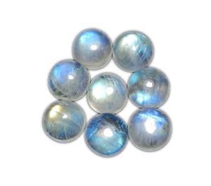 8mm Blue Fire Rainbow Moonstone Loose Gemstones