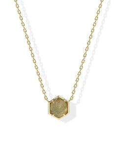 14K Gold Plated Labradorite Pendant Necklace