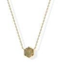 14K Gold Plated Labradorite Pendant Necklace