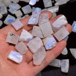 Raw Blue Flash Moonstone Crystals for Abundance