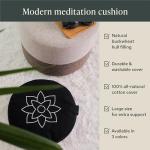 Large Mindful Meditation Cushion for Abundance