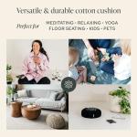 Large Mindful Meditation Cushion for Abundance