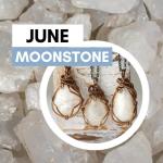 Men's Rainbow Moonstone Necklace on Leather Cord