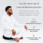 Large Mindful Meditation Cushion for Abundance