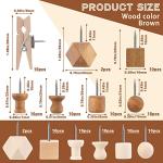 Decorative Wooden Push Pins for Crafts and Bulletin Boards