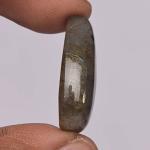 Blue Flash Labradorite Pear Cabochon 21 Ct Gemstone