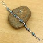 Trendy Labradorite Silver Plated Adjustable Bracelet