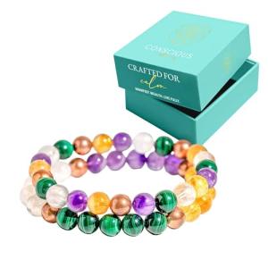 Wealth Manifestation Bracelet Set - Citrine & More