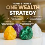 Wealth Manifestation Bracelet Set - Citrine & More