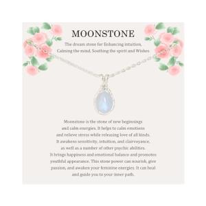 Moonstone Necklace for New Beginnings and Healing