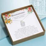 Moonstone Necklace for New Beginnings and Inspiration
