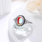 Victorian Style Sterling Silver Moonstone Ring