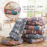 Large Boho Meditation Floor Pillow for Abundance