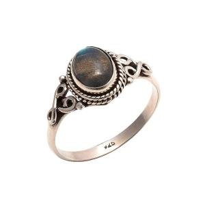 Labradorite Sterling Silver Statement Ring for Women