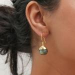 Labradorite Pear Dangle Earrings for Manifesting Abundance