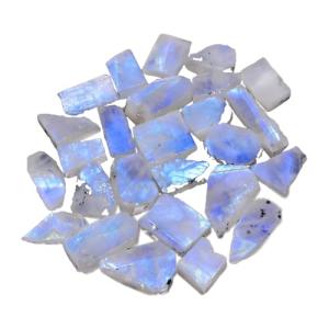 Raw Moonstone Gemstone Slices for Unique Jewelry