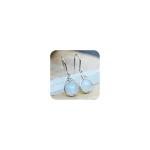 925 Sterling Silver Moonstone Drop Earrings for Abundance