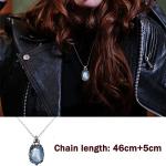 Silver Plated Moonstone Pendant Necklace for Abundance