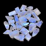 Raw Moonstone Gemstone Slices for Unique Jewelry