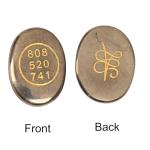 Pyrite Zibu Coin & 8mm Beaded Bracelet Set