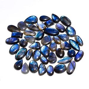 Rare Blue Labradorite Gemstone Cabochons for DIY