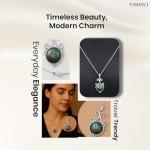 Labradorite Sterling Silver Pendant Necklace for Women