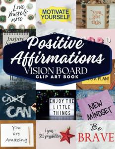 Vision Board Clip Art for Positive Affirmations