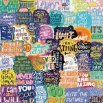 50PC Motivational Stickers for Vision Boards