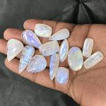 Rainbow Moonstone Cabochons for Jewelry Making