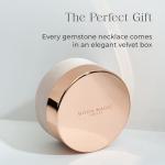 Gemini Moonstone Necklace in Silver and Gold