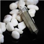 Pyrite Crystal Necklace for Abundance and Luck