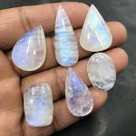 Rainbow Moonstone Cabochons for Jewelry Making