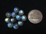 Rainbow Moonstone Gemstones for Manifesting Wealth - 11 pcs