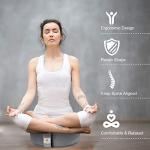 Soft Round Velvet Meditation Pillow for Abundance