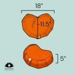 Desert Sunset Buckwheat Meditation Cushion for Abundance