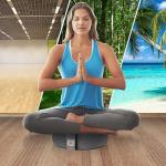 Soft Round Velvet Meditation Pillow for Abundance