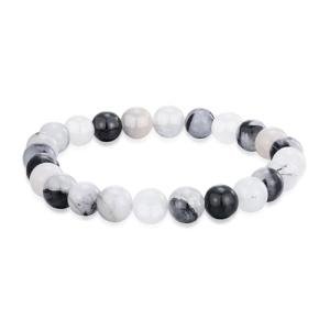 Black Rutile Tourmaline Quartz Manifestation Bracelet