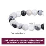 Black Rutile Tourmaline Quartz Manifestation Bracelet