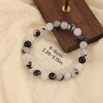 Black Rutile Tourmaline Quartz Manifestation Bracelet