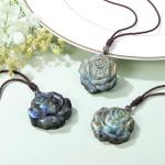 Labradorite Flower Necklace for Abundance and Protection