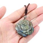 Labradorite Flower Necklace for Abundance and Protection