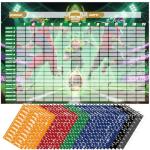 Ultimate Fantasy Football Draft Board Kit 2025-2026