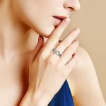 Adjustable Silver Moonstone & Opal Ring