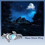 Adjustable Silver Moonstone & Opal Ring